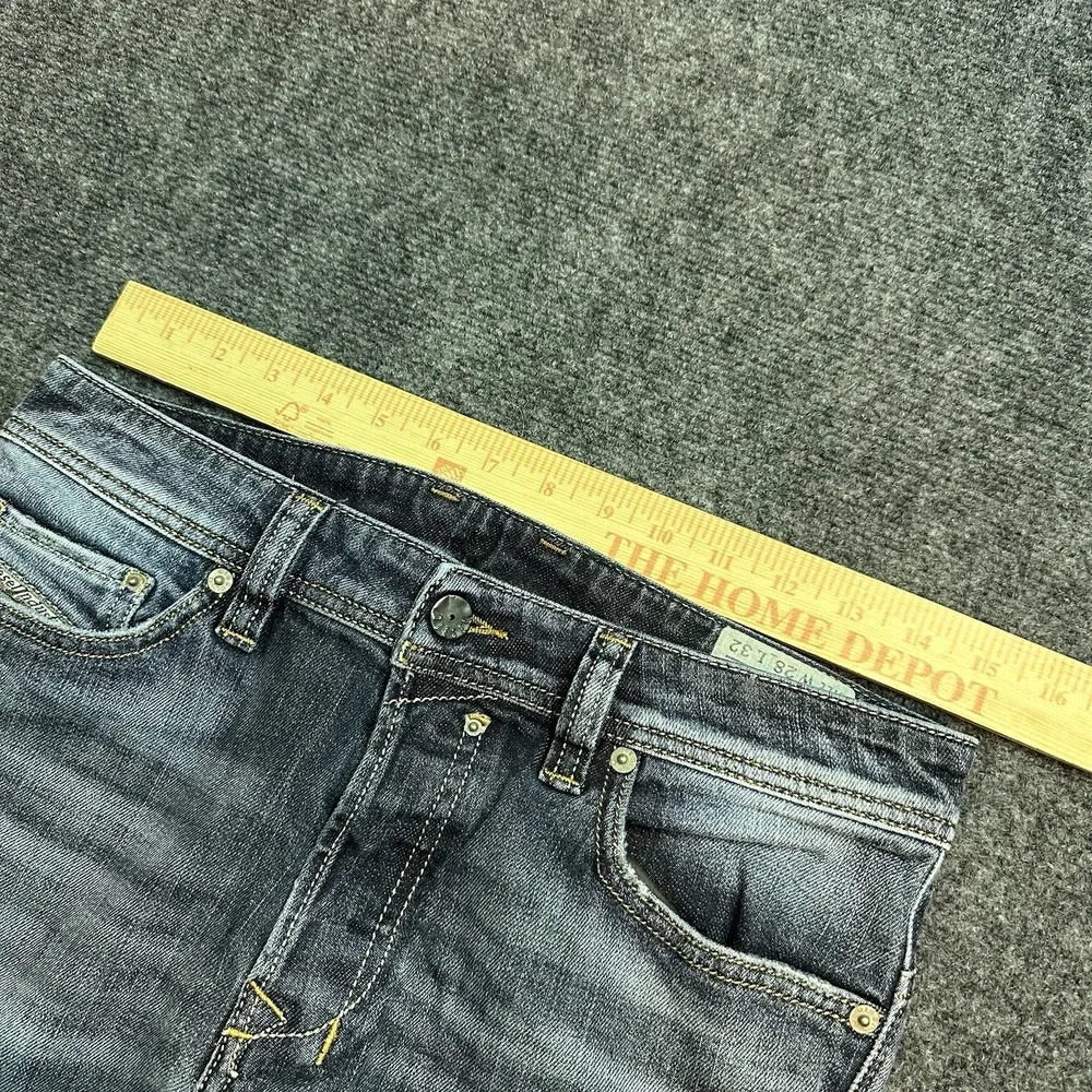 Diesel Safado Jeans Mens 30x30 Blue Slim Straight Stretch Denim Pants Wash 0885K